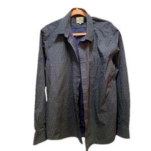 Ben Sherman button down blue and green size XL